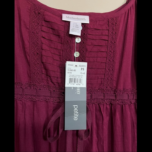 Motherhood Crochet Detail Maternity Maxi Dress👗 - Picture 2 of 6